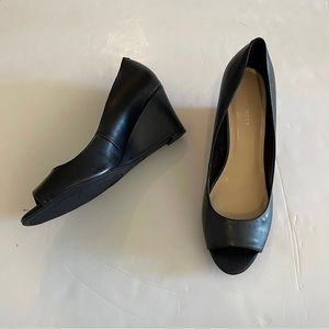 Nine West Black Wedge Shoes